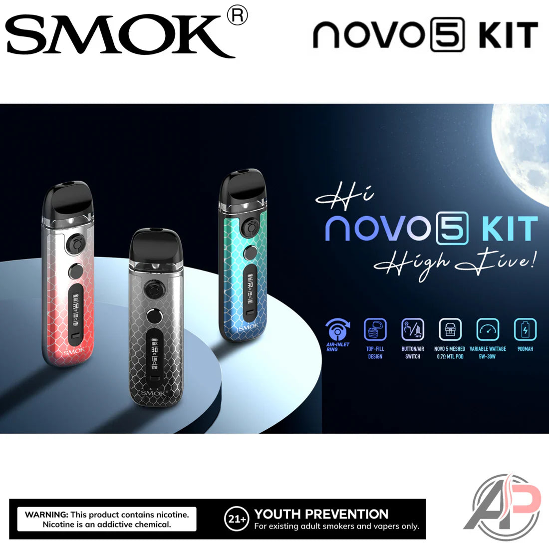 Smok Novo 5 Pod System: Portable Power for On-the-Go Vapers Apvs Smok Novo 5 Pod System: Portable Power for On-the-Go Vapers Apvs