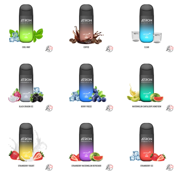 Air Bar Atron 5000 Puff Disposable Vape - Available Flavors Apvs Air Bar Atron 5000 Puff Disposable Vape - Available Flavors Apvs