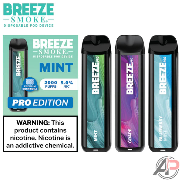 Guide to Breeze Smoke Pro Edition 2000 Puff Disposable Vape Device Apvs
