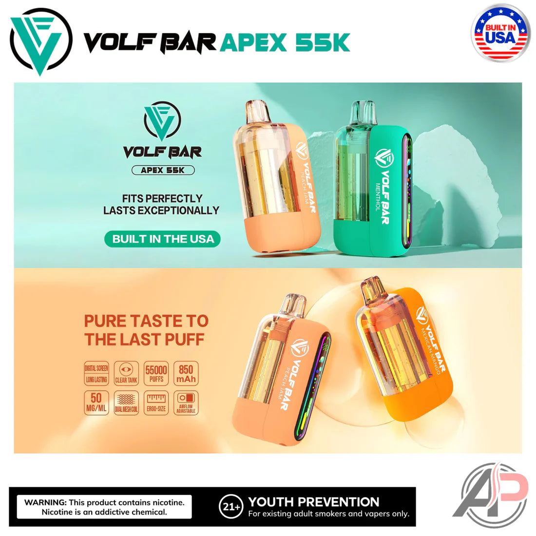 elfbar elfa master akku Your Detailed Guide to a New Vape Marvel: Volf Bar Apex 55000 Puffs – Apvs