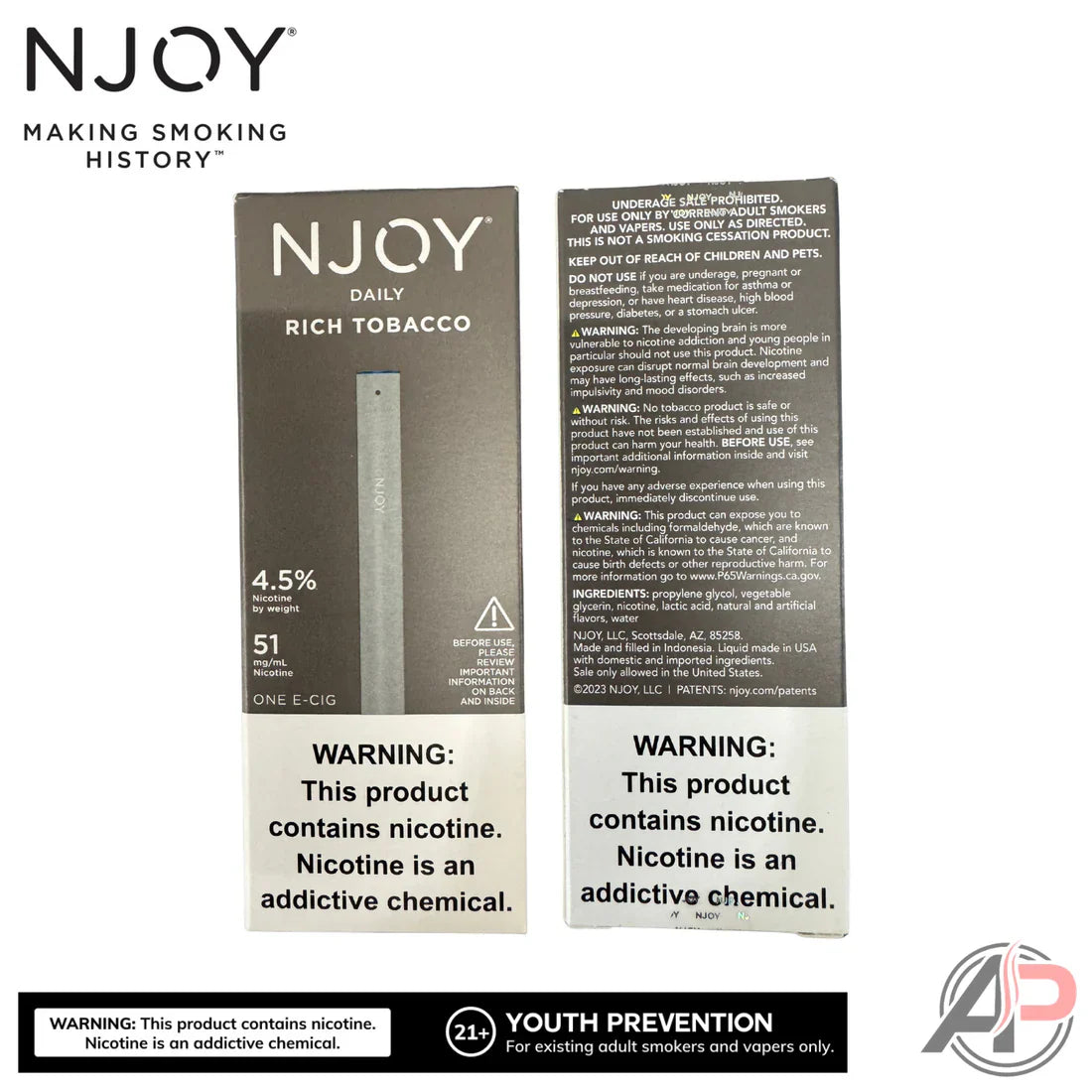 Njoy Disposable Vapes for Tobacco Lovers: Daily vs Extra Rich Flavor B Apvs Njoy Disposable Vapes for Tobacco Lovers: Daily vs Extra Rich Flavor B Apvs