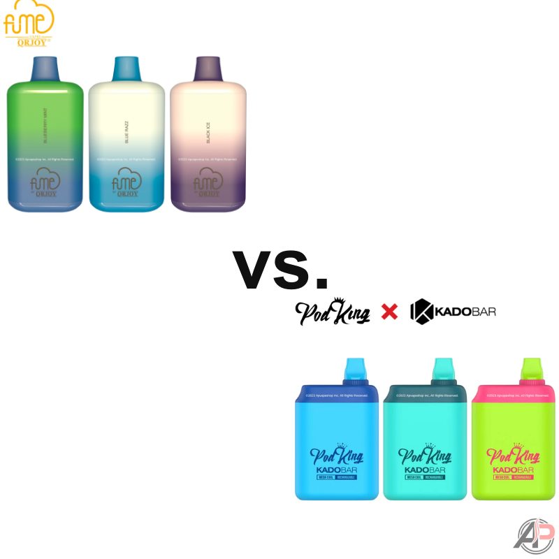 Fume Recharge 5000 Puff Disposable vs. Pod King X Kado Bar PK5000 Disp Apvs Fume Recharge 5000 Puff Disposable vs. Pod King X Kado Bar PK5000 Disp Apvs