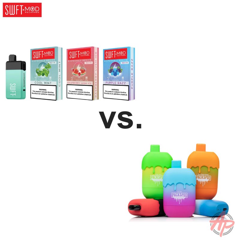 Swft Mod 5000 Puff Disposable vs. Packwoods Packspod 5000 Puff Disposa Apvs Swft Mod 5000 Puff Disposable vs. Packwoods Packspod 5000 Puff Disposa Apvs