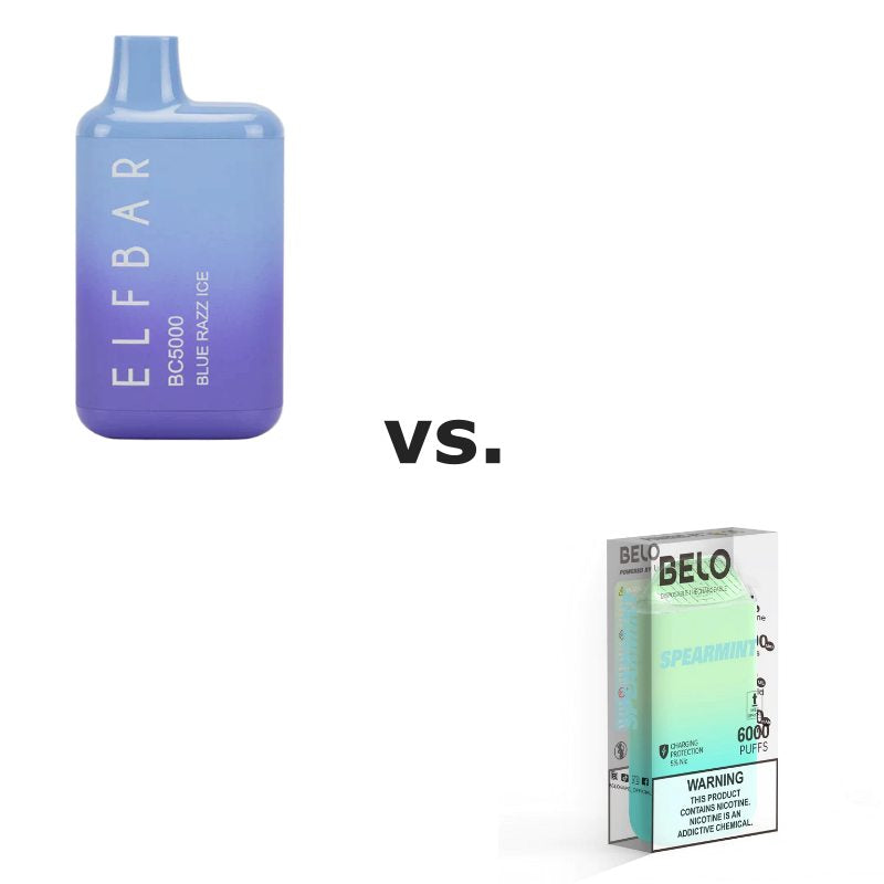 Elf Bar BC 5000 vs. Lykcan Belo 6000 Puff Disposable Vape Apvs Elf Bar BC 5000 vs. Lykcan Belo 6000 Puff Disposable Vape Apvs