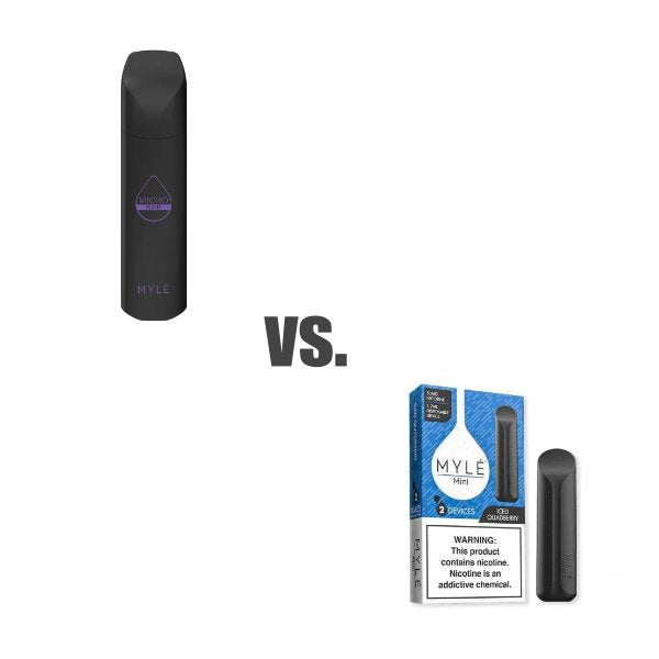 Myle Micro Bar Disposable vs. Myle Mini Apvs Myle Micro Bar Disposable vs. Myle Mini Apvs