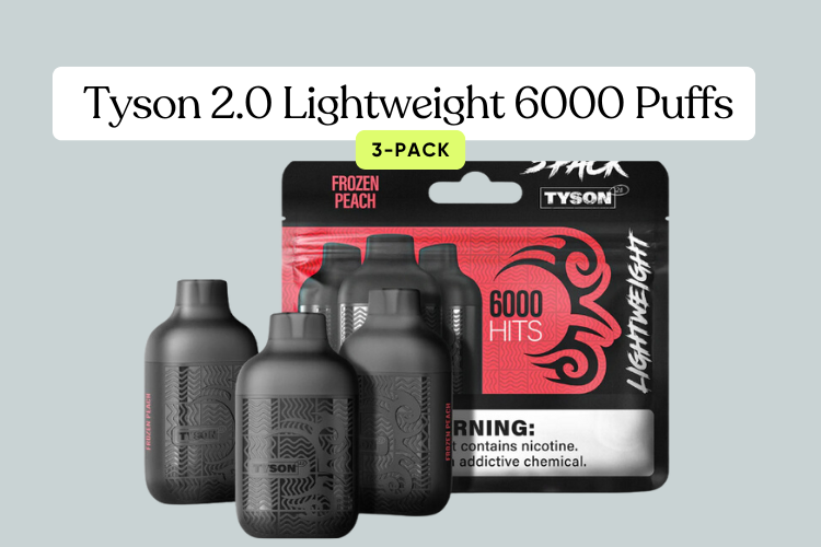 The Tyson 2.0 Lightweight 6000 Puffs 3-Pack: Your Go-To Disposable Vap Apvs The Tyson 2.0 Lightweight 6000 Puffs 3-Pack: Your Go-To Disposable Vap Apvs