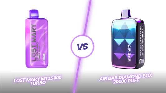 Dazzling Puffs: Lost Mary MT15000 Turbo vs. Air Bar Diamond Box 20000 Puff – A Comprehensive Guide