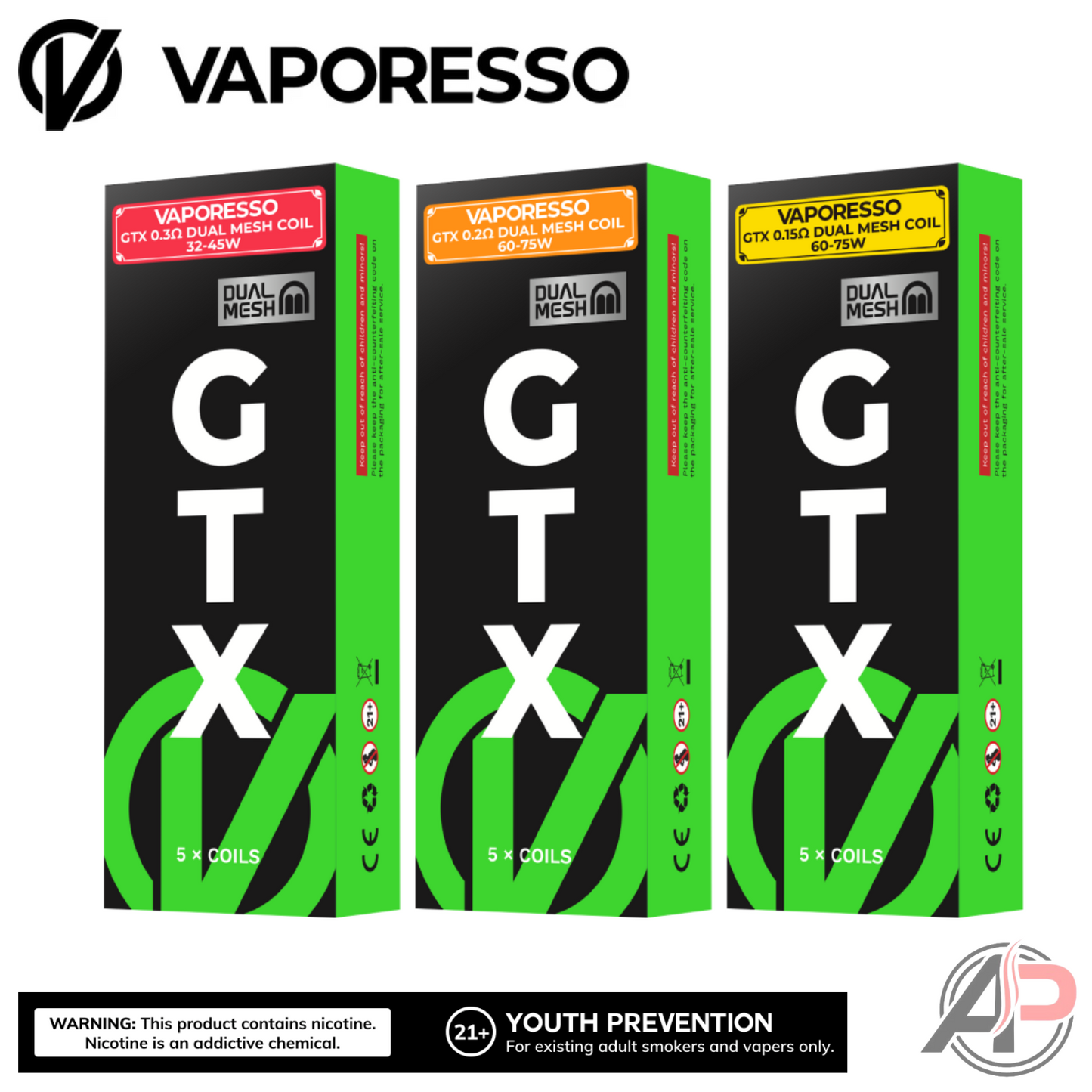 Vaporesso Gtx Replacement Coils 5 Pack
