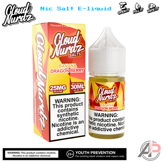 Cloud Nurdz Banana Dragon Berry E-Liquid 100mL