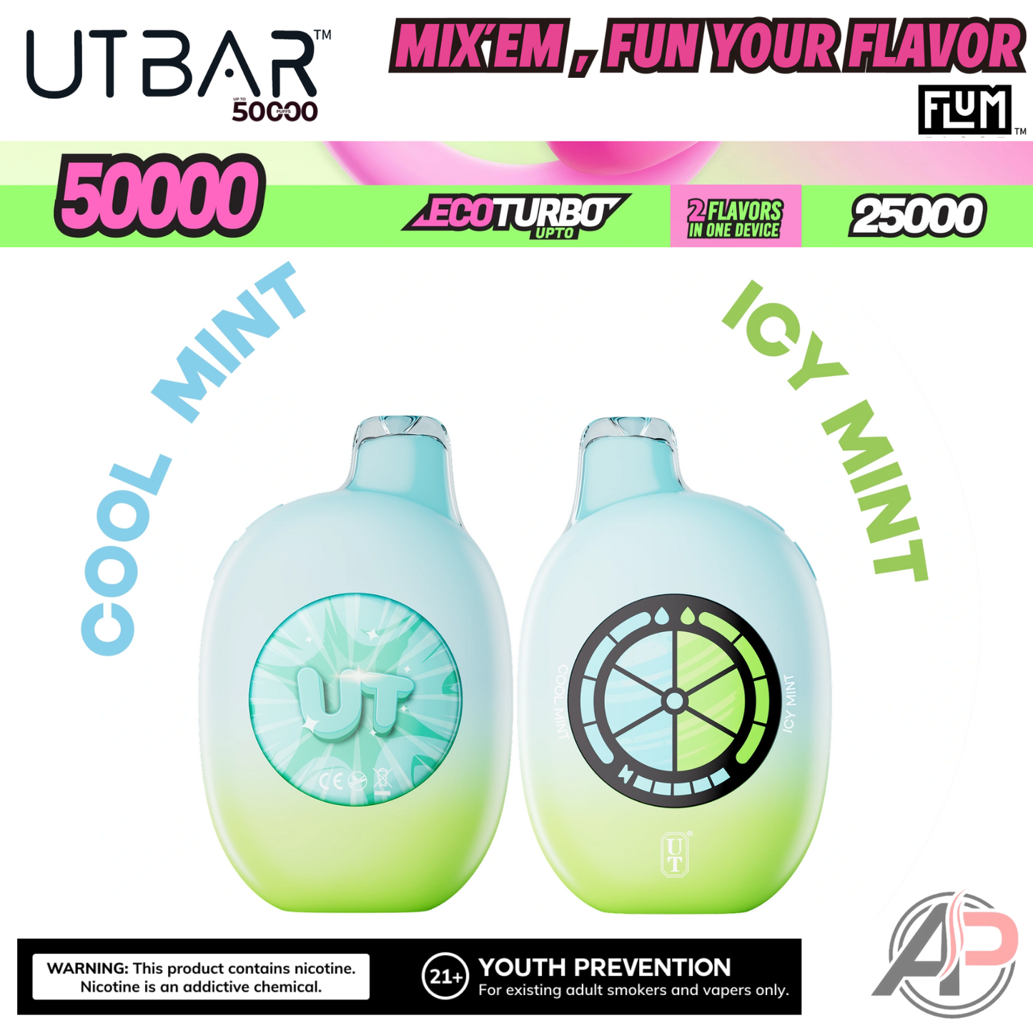 Flum UT Bar 50000 Puffs Disposable Vape Device