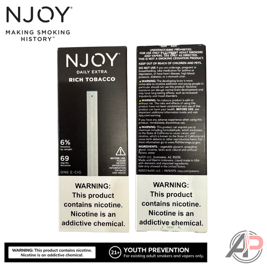 Njoy Daily Extra Rich Tobacco Disposable Vape Device