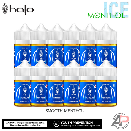 Halo Menthol Ice E-Liquid 60ml 12 Bottle Bundle Box