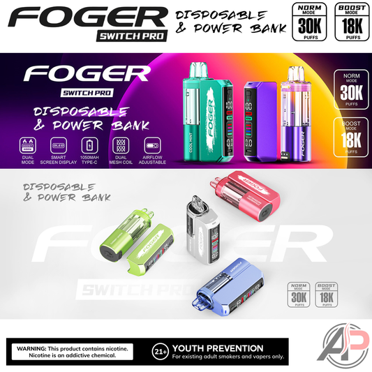 Foger Switch Pro 30k Puffs Disposable Vape Device