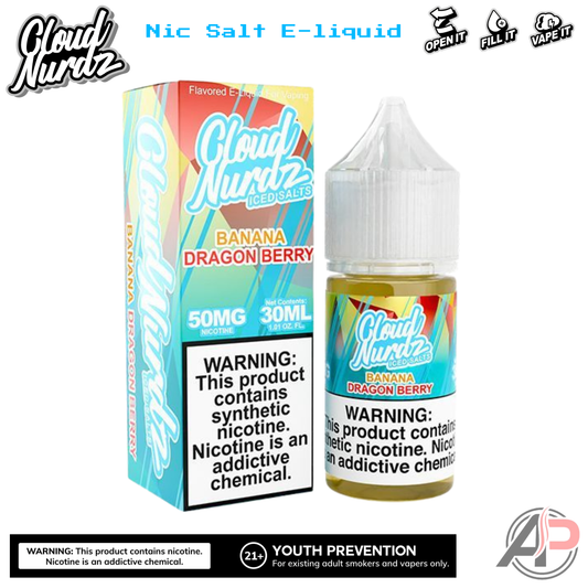 Cloud Nurdz Banana Dragon Berry Iced E-Liquid 100mL