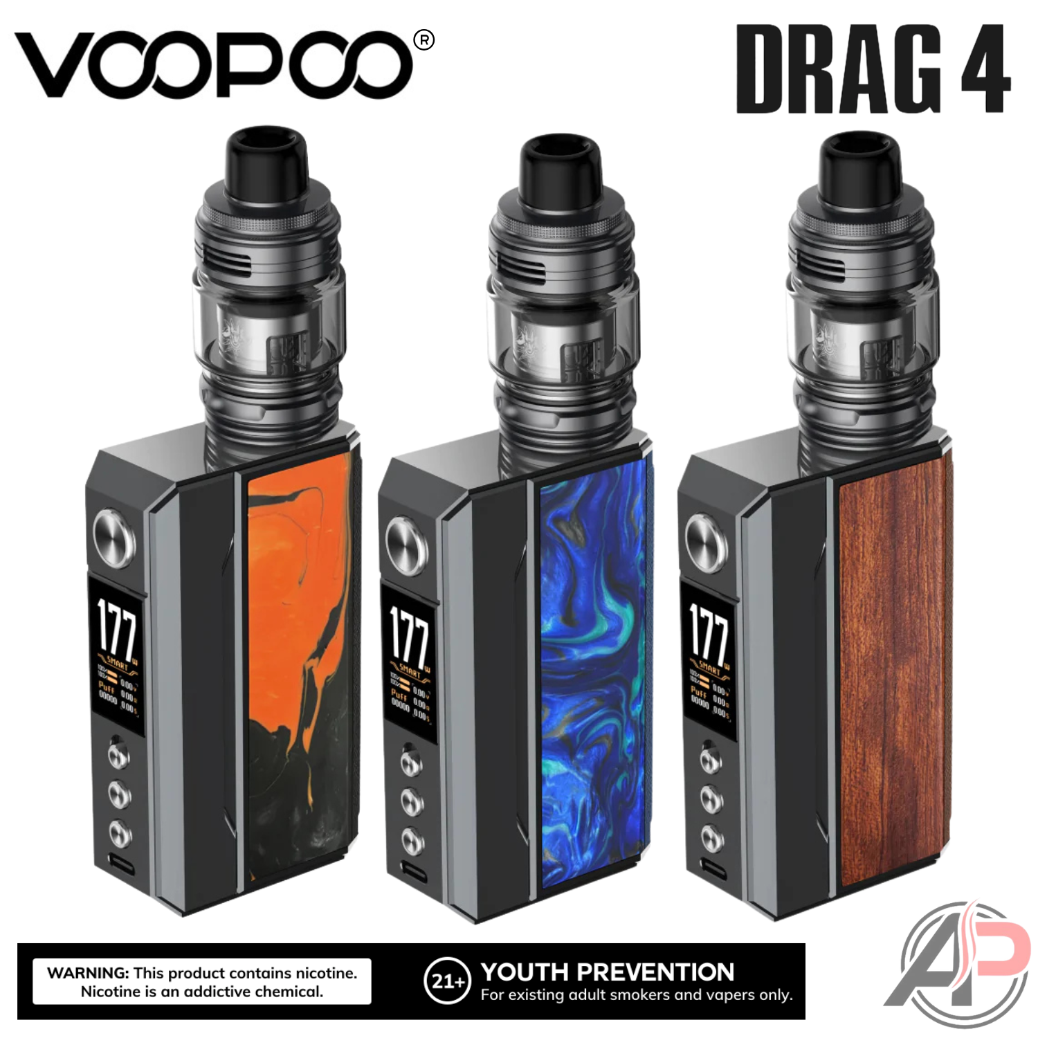 Voopoo Drag 4 177W Vape Mod Starter Kit Apvs Voopoo Drag 4 177W Vape Mod Starter Kit Apvs