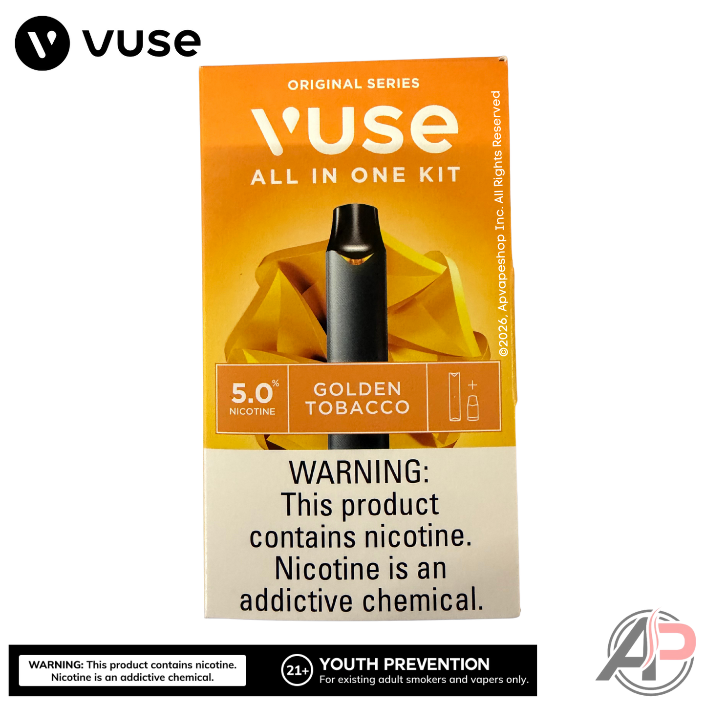 Vuse Alto Golden Tobacco 1 Pod Starter Kit