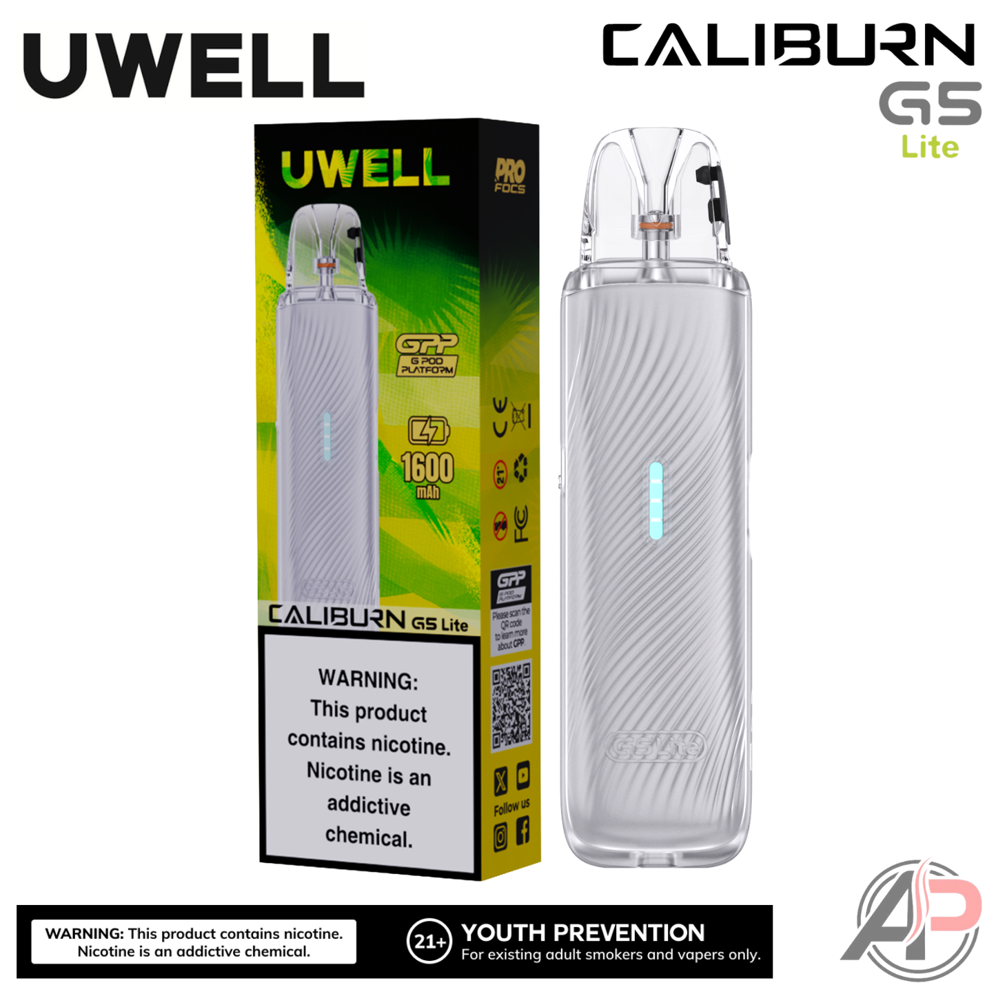 Uwell Caliburn G5 Lite Pod System Starter Kit Device