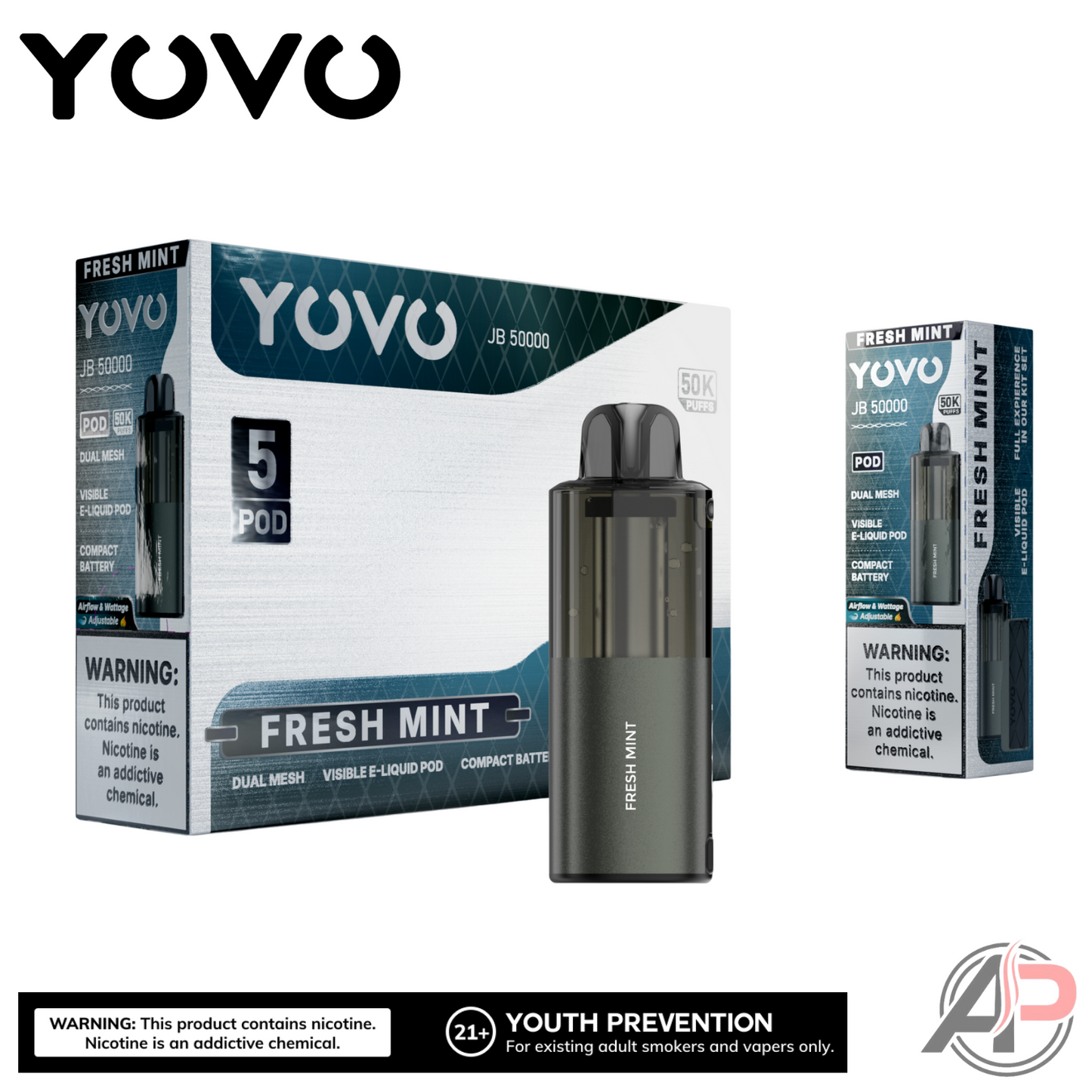 Yovo JB50000 Puffs Disposable Vape Device Kit