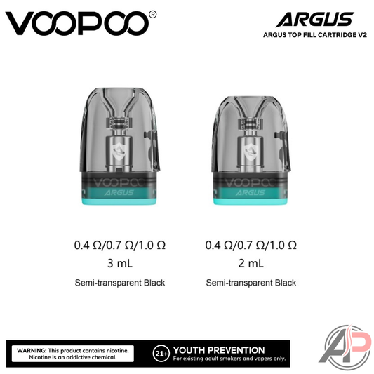Voopoo Argus V2 Top Fill Replacement Pods 3 Pack