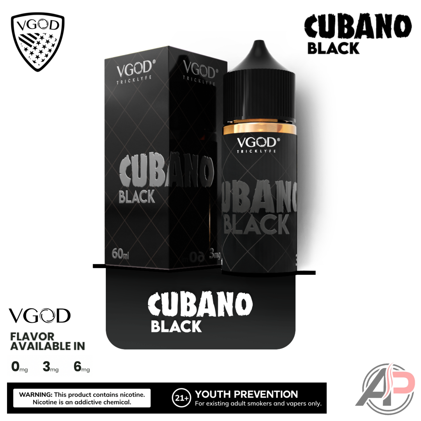 Vgod Cubano Black E-Liquid 60mL