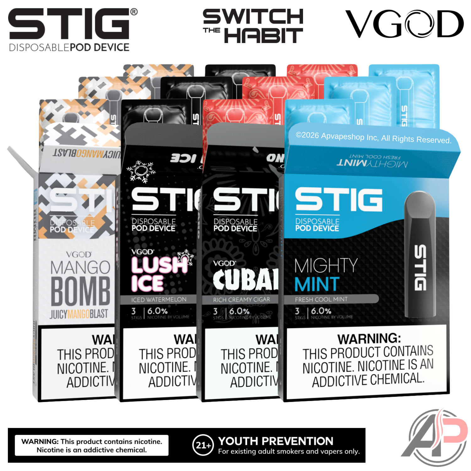 VGOD STIG Disposable Vape Pen | Vaping Device | E-Cigarette Apvs VGOD STIG Disposable Vape Pen | Vaping Device | E-Cigarette Apvs