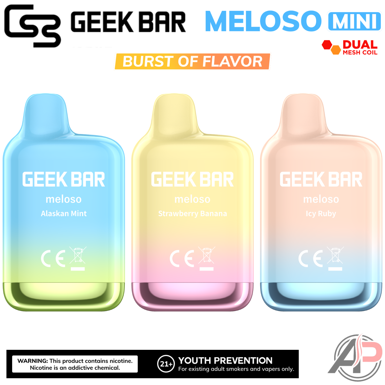 Geek Bar Meloso Mini 1500 Puffs Disposable Vape – Apvs
