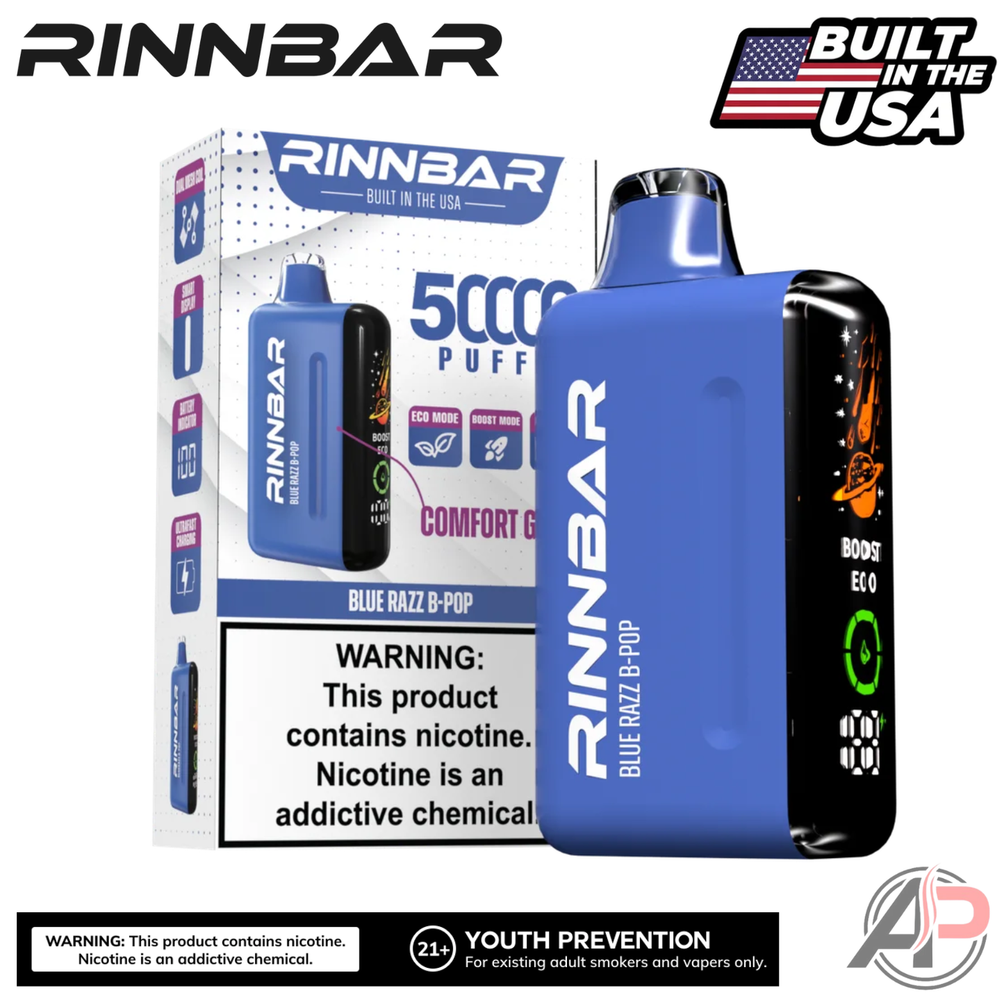 Rinnbar 50000 Puffs Disposable Vape Device