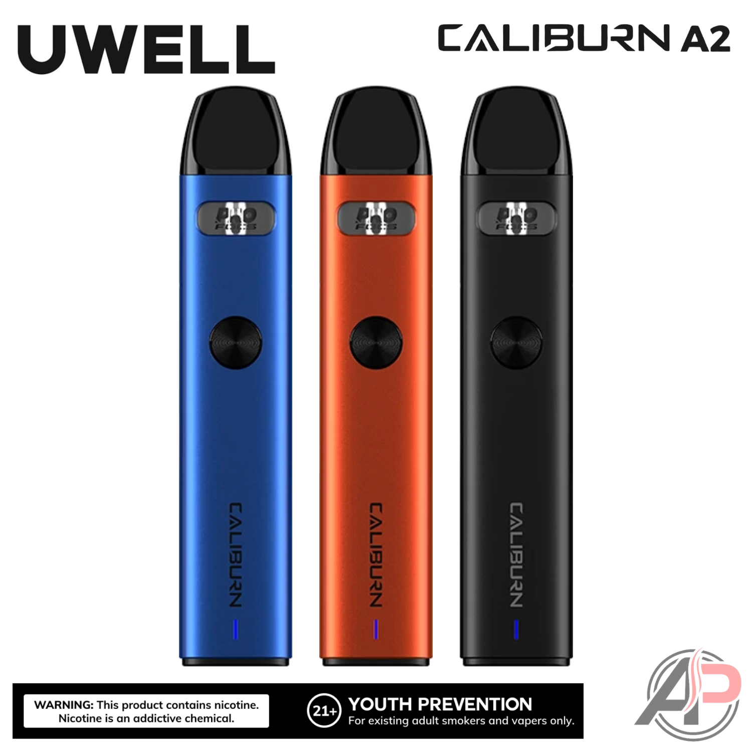 UWELL Caliburn A2 15W Pod System Starter Kit Device | AP Vape Shop Apvs UWELL Caliburn A2 15W Pod System Starter Kit Device | AP Vape Shop Apvs