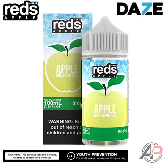 7 Daze Reds Apple Gold Kiwi Iced E-Liquid 100mL