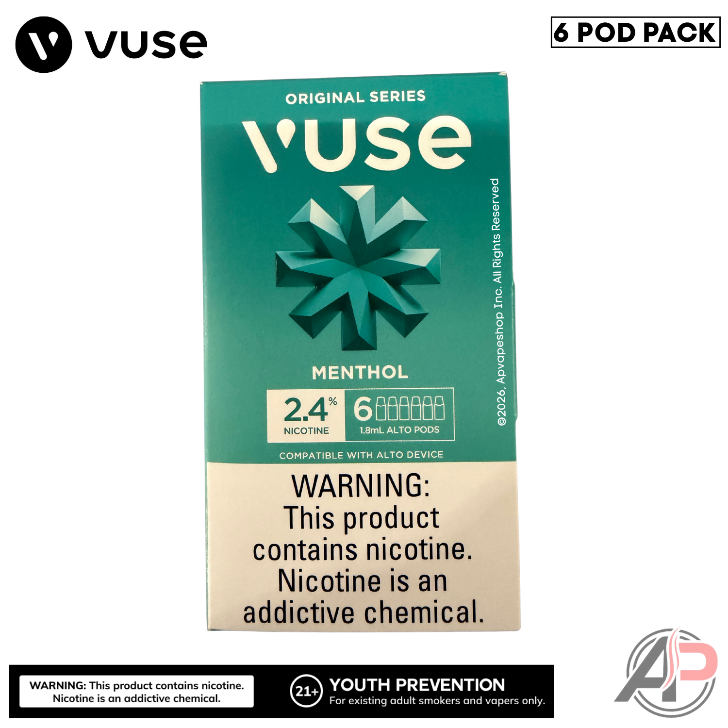 Vuse Alto Menthol Pods 6 Pack Apvs Vuse Alto Menthol Pods 6 Pack Apvs