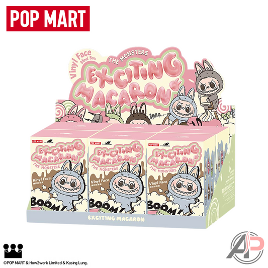 Pop Mart Labubu The Monsters Exciting Macaron Series Vinyl Face Blind Box