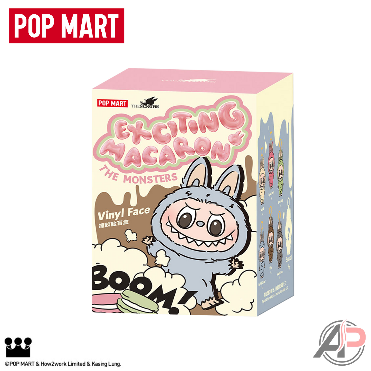 Pop Mart Labubu The Monsters Exciting Macaron Series Vinyl Face Blind Box