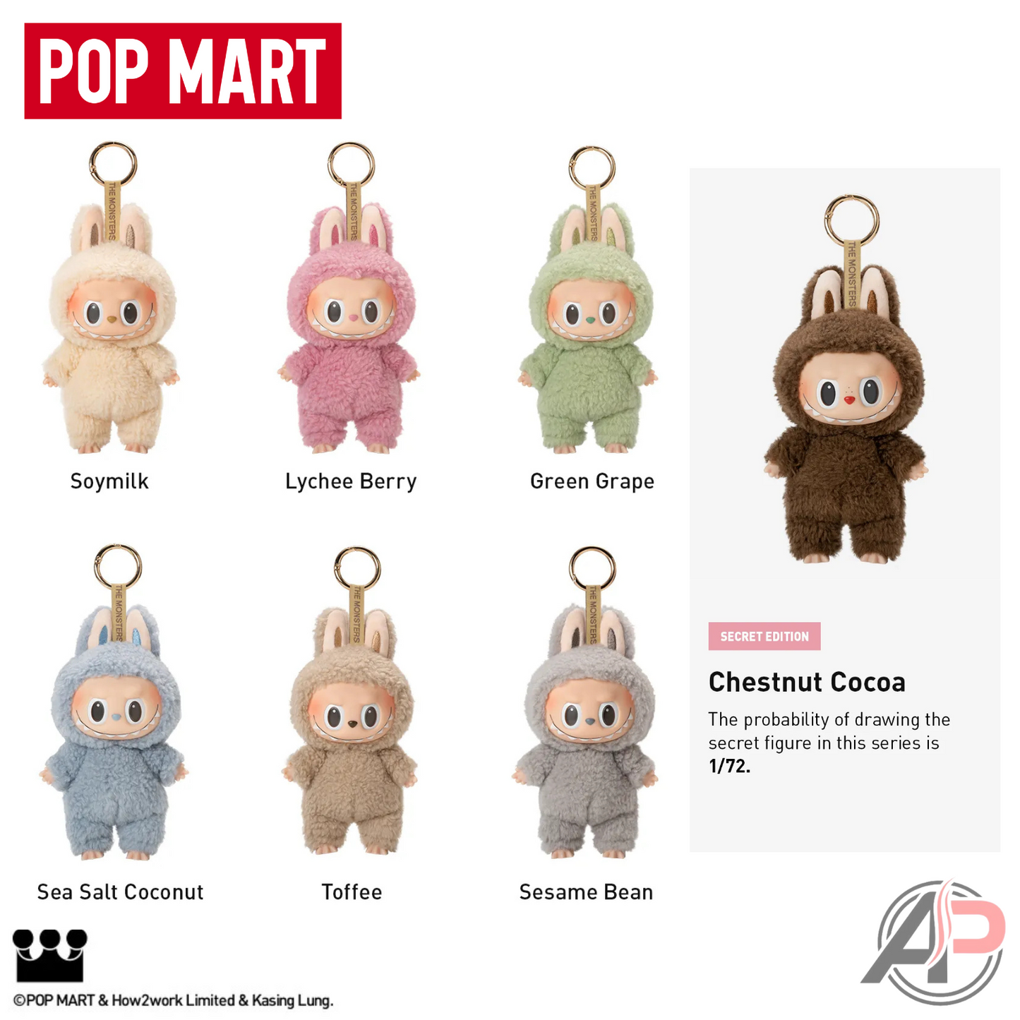 Pop Mart Labubu The Monsters Exciting Macaron Series Vinyl Face Blind Box