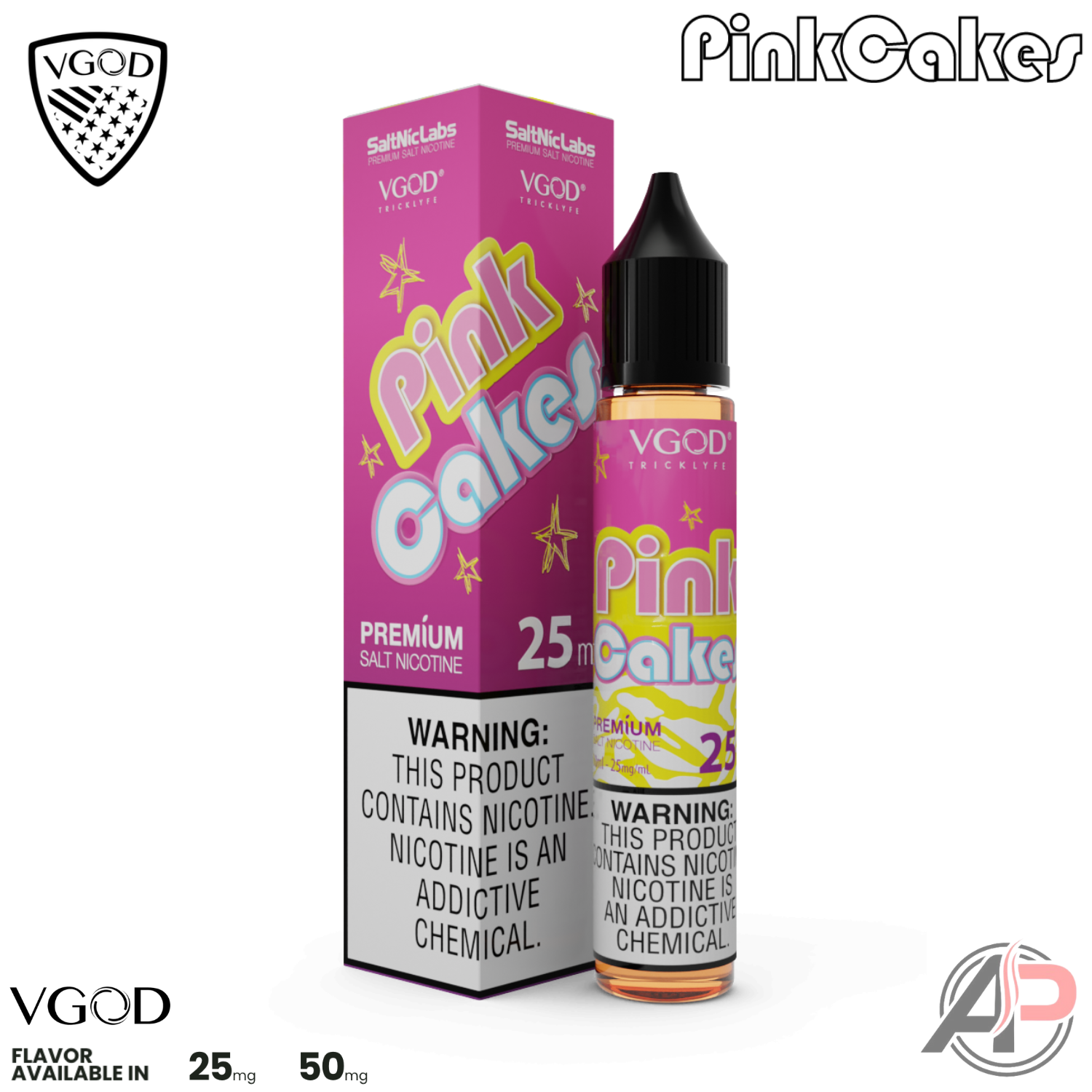 cake vape juice VGOD Pink Cakes 30ml Salt Nic | Vape Juice