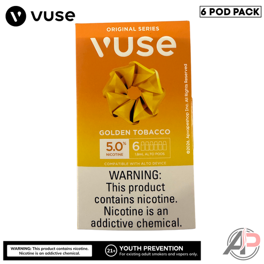 Vuse Alto Golden Tobacco Pods 6 Pack
