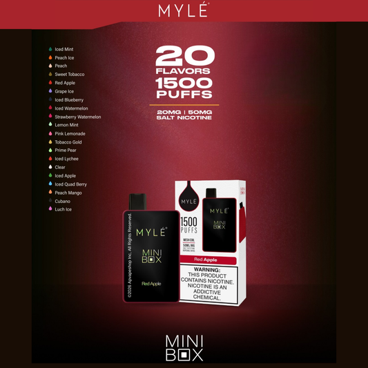 Myle Mini Box 1500 Puffs Disposable Vape Device