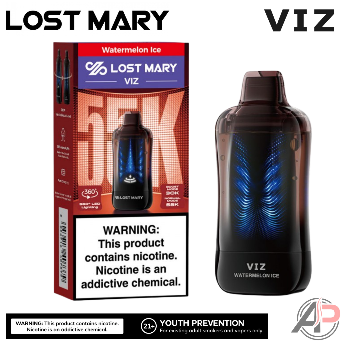 Lost Mary Viz 55,000 Puffs Disposable Vape Device