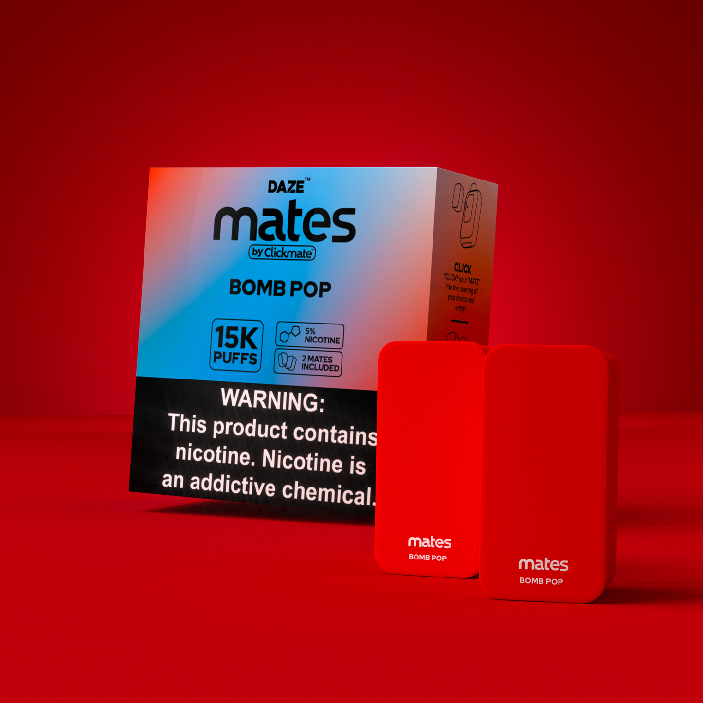 7 Daze Clickmate 15000 Puffs Disposable Vape Device Starter Kit