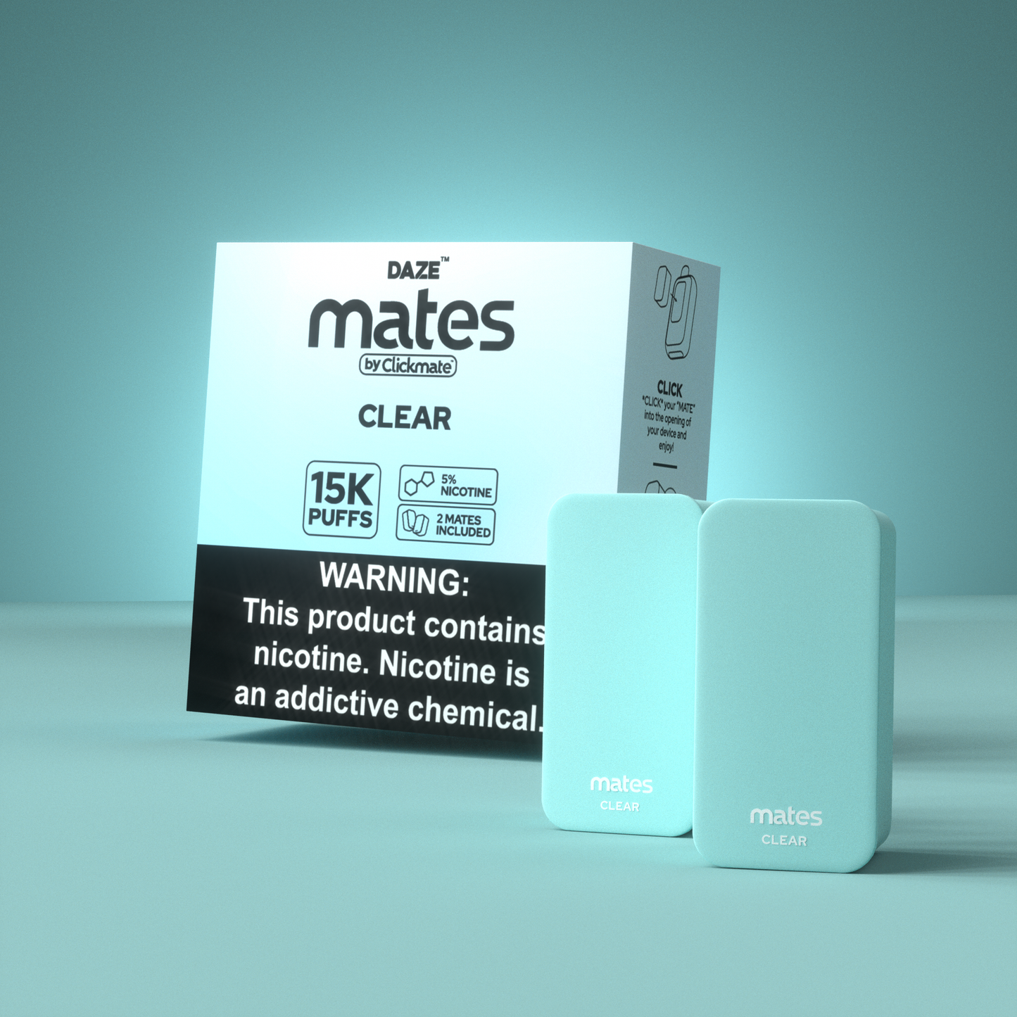 7 Daze Clickmate 15000 Puffs Disposable Vape Device Starter Kit