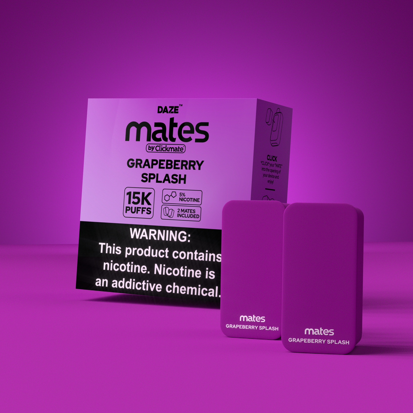 7 Daze Clickmate 15000 Puffs Disposable Vape Device Starter Kit
