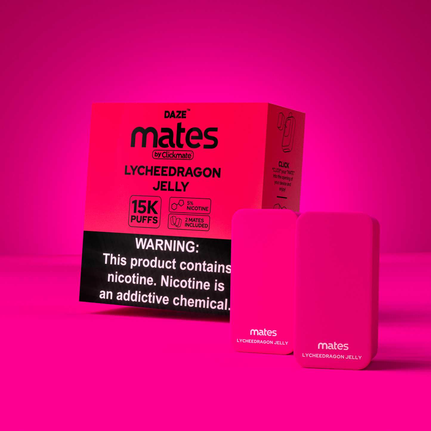 7 Daze Clickmate 15000 Puffs Disposable Vape Device Starter Kit