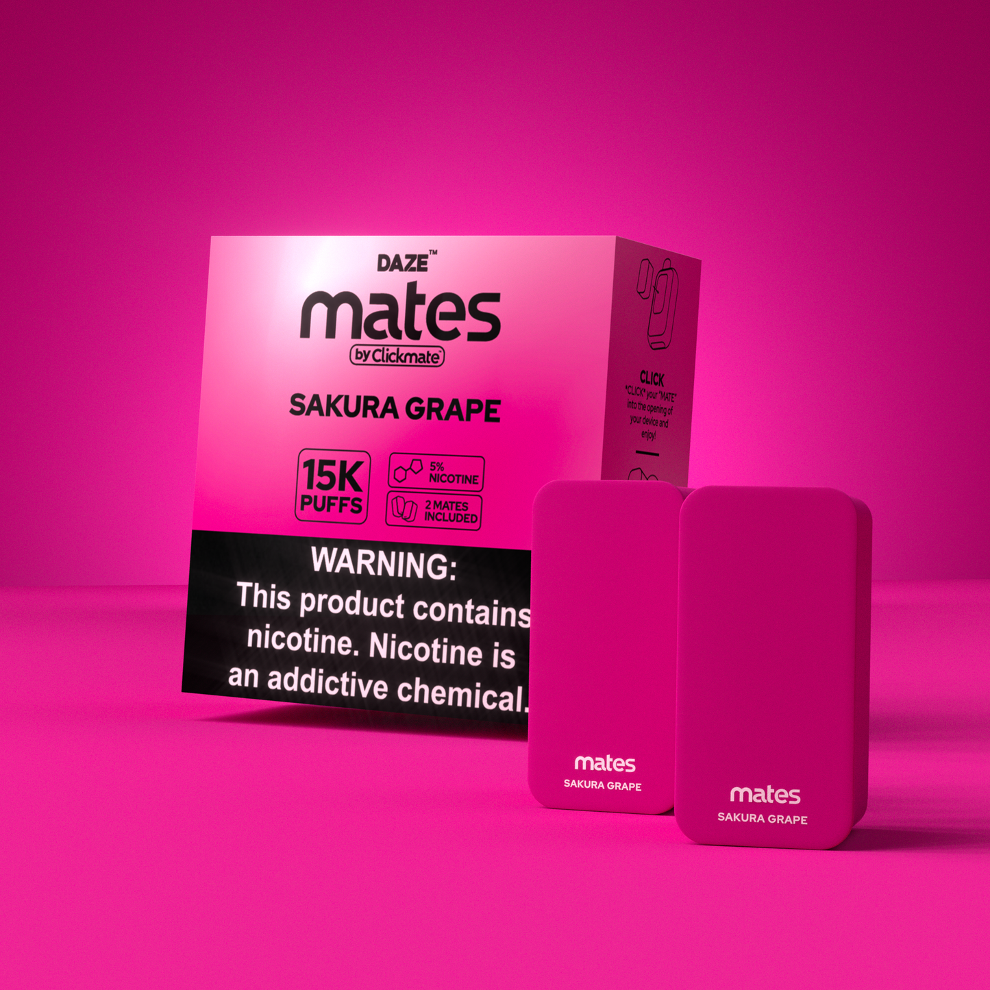 7 Daze Clickmate 15000 Puffs Disposable Vape Device Starter Kit