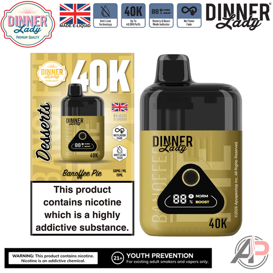 Dinner Lady Desserts 40,000 Puffs Disposable Vape Device