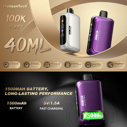 HorizonTech Max 100k Puffs Disposable Vape Device