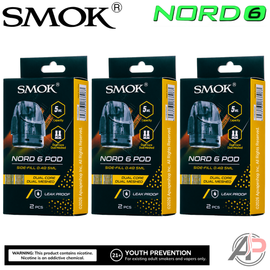 Smok Nord 6 Replacement Pods 2 Pack