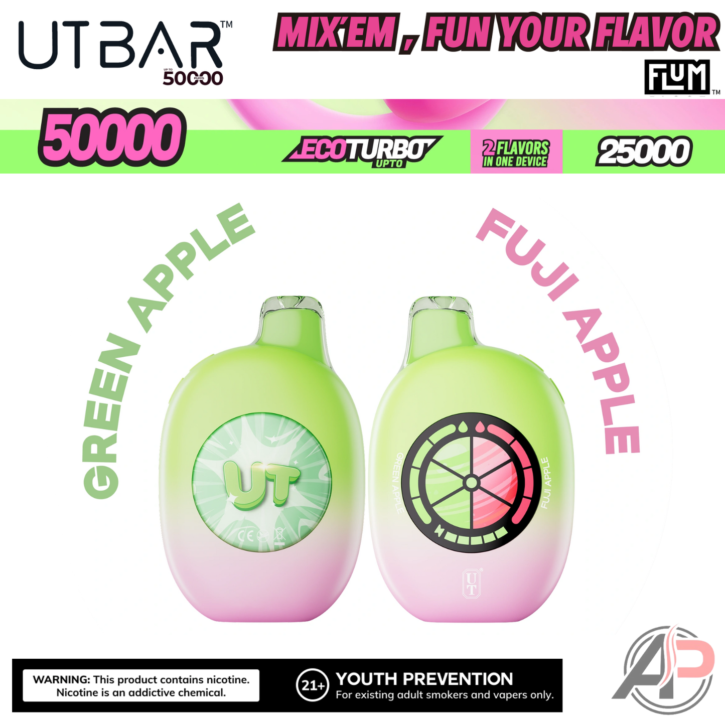 Flum UT Bar 50000 Puffs Disposable Vape Device