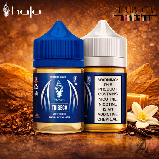 Halo Tribeca Smooth Tobacco E-Liquid 60ml 12 Bottle Bundle Box