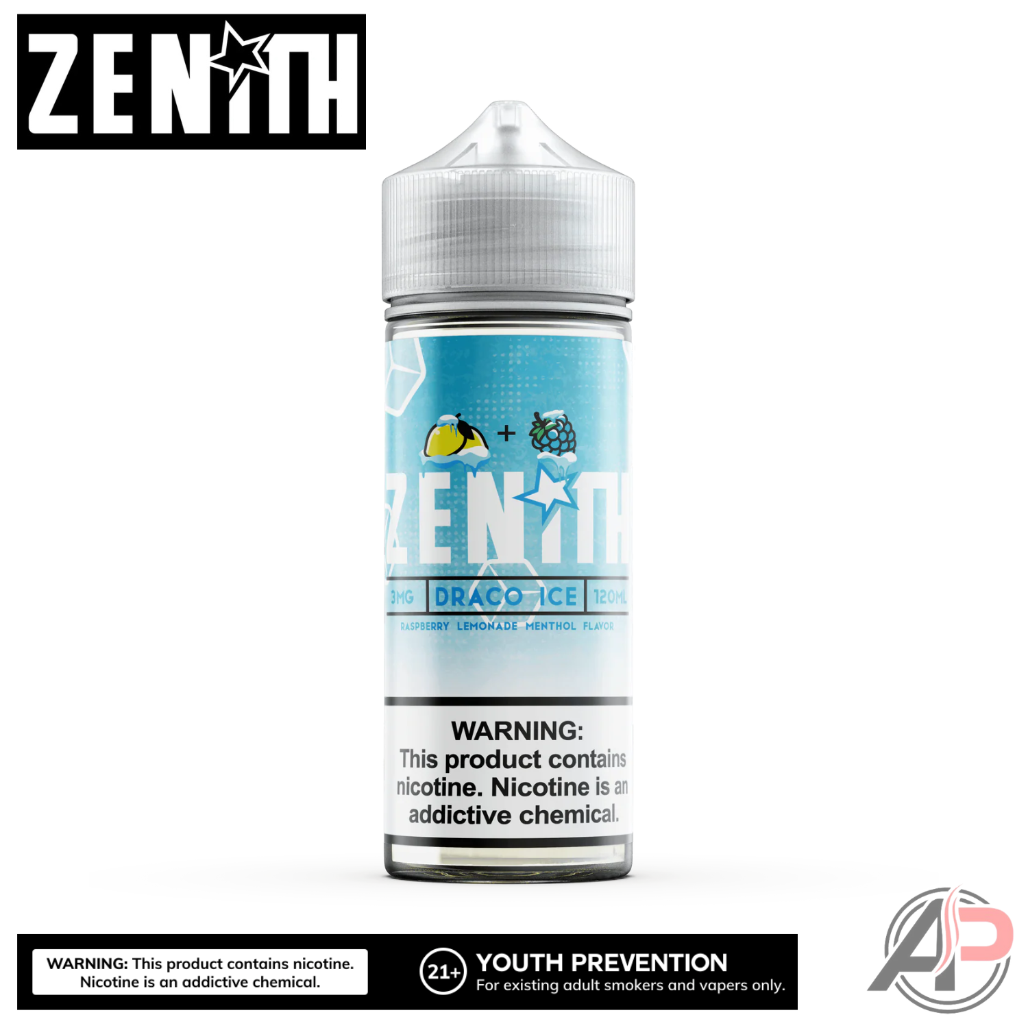 Zenith Draco Ice E-Liquid 120mL Apvs Zenith Draco Ice E-Liquid 120mL Apvs