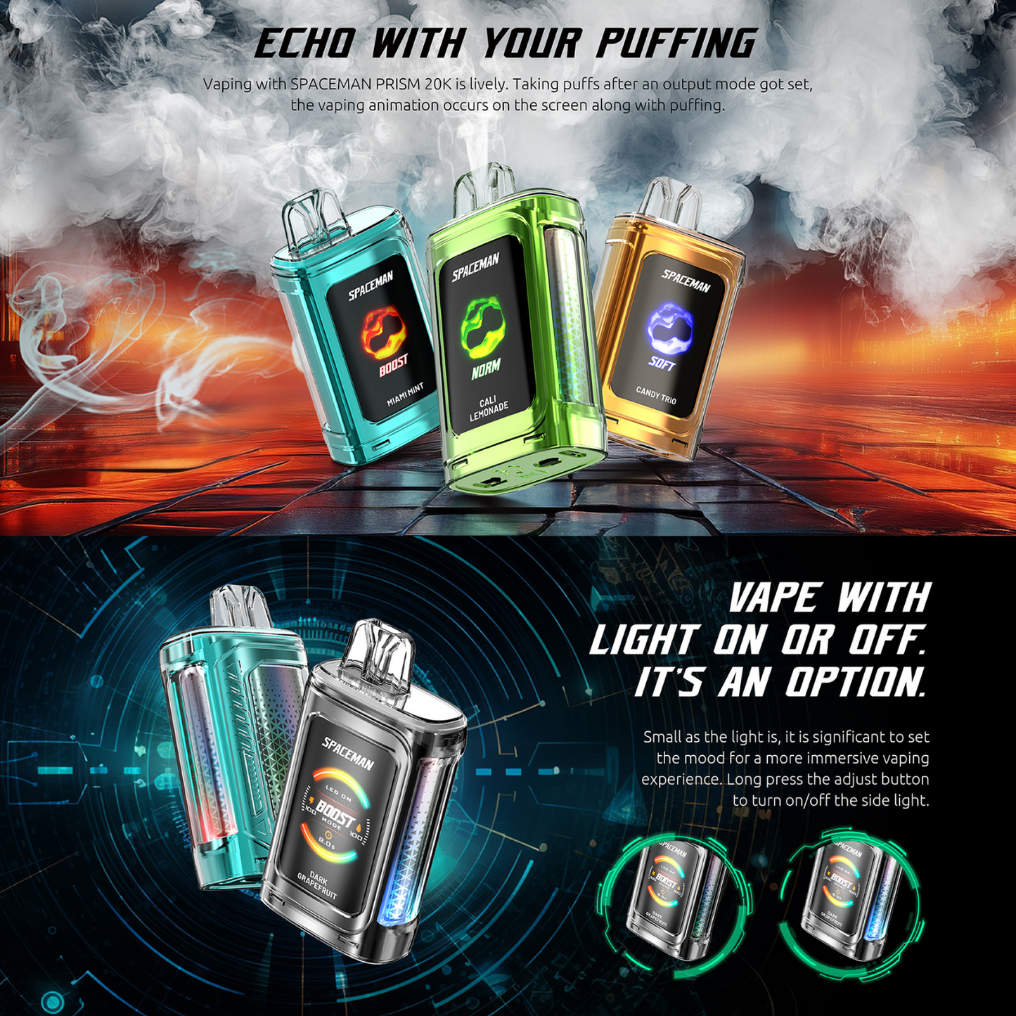 Smok Spaceman Prism 20k Disposable Vape Device