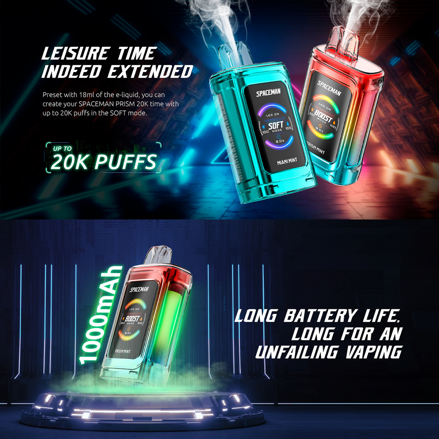 Smok Spaceman Prism 20k Disposable Vape Device